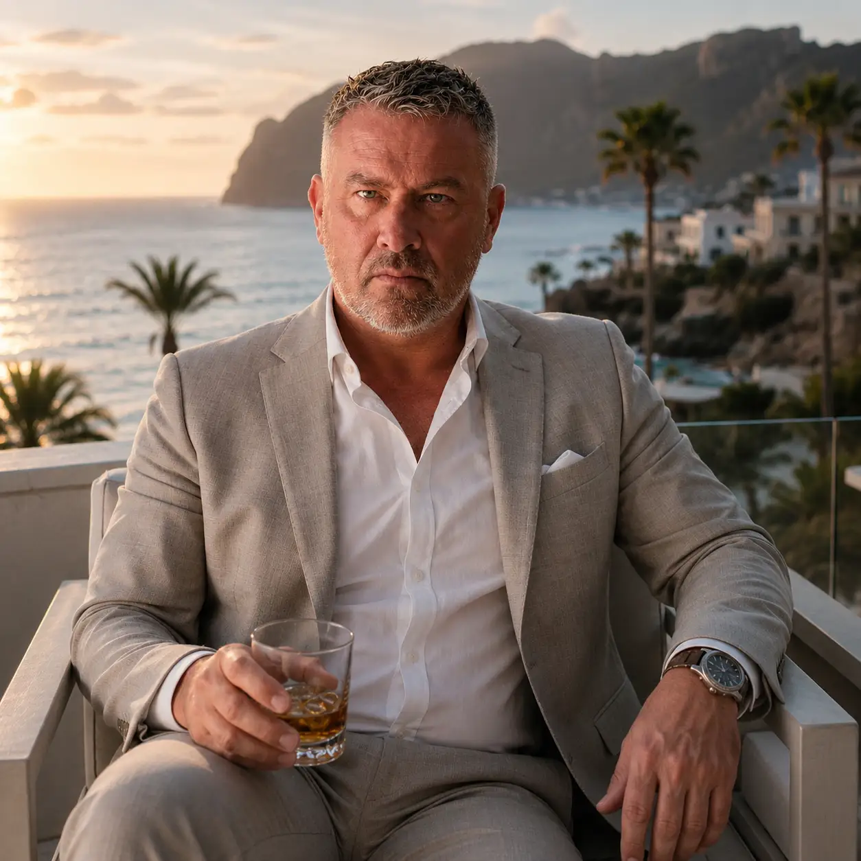 Chris Burton, founder of CPB Publishing International, on the Tenerife coast.
